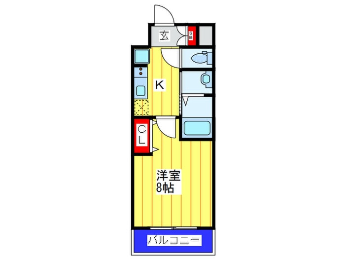 クオ－レ玉造の物件間取画像