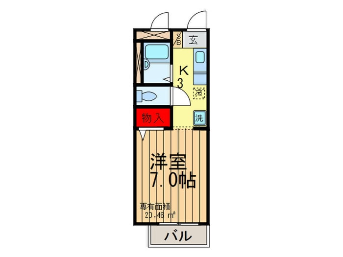 TANAKA　HEIGHTS（ﾀﾅｶﾊｲﾂ）の物件間取画像