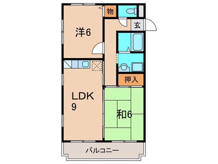 太陽ハイツの物件間取画像