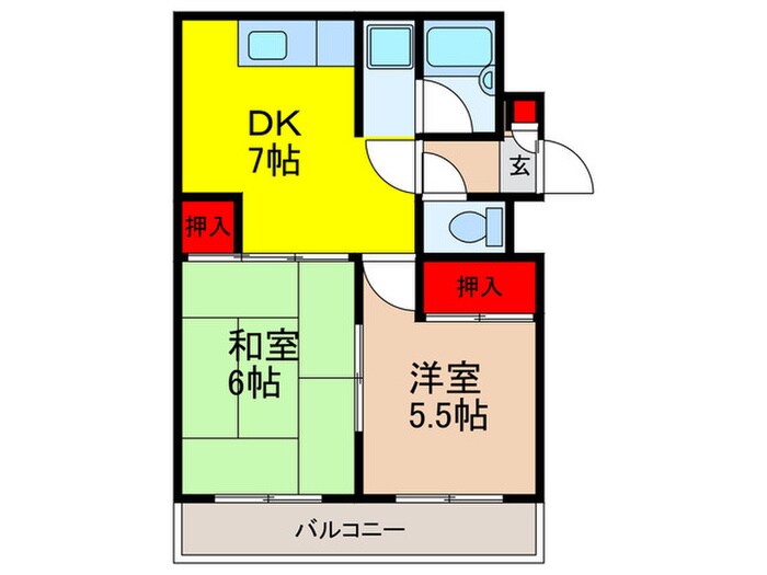 リ－ベンﾄﾞハウス中桜塚の物件間取画像