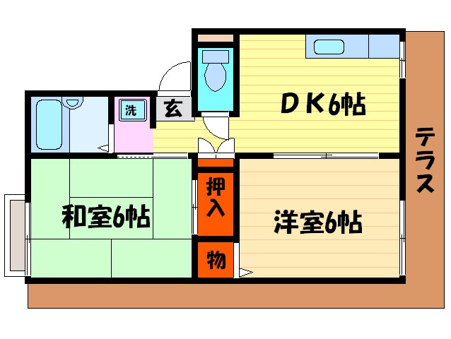 ハイツトクベの物件間取画像