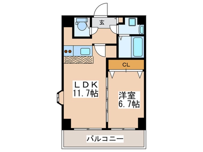 ラム－ル波除の物件間取画像