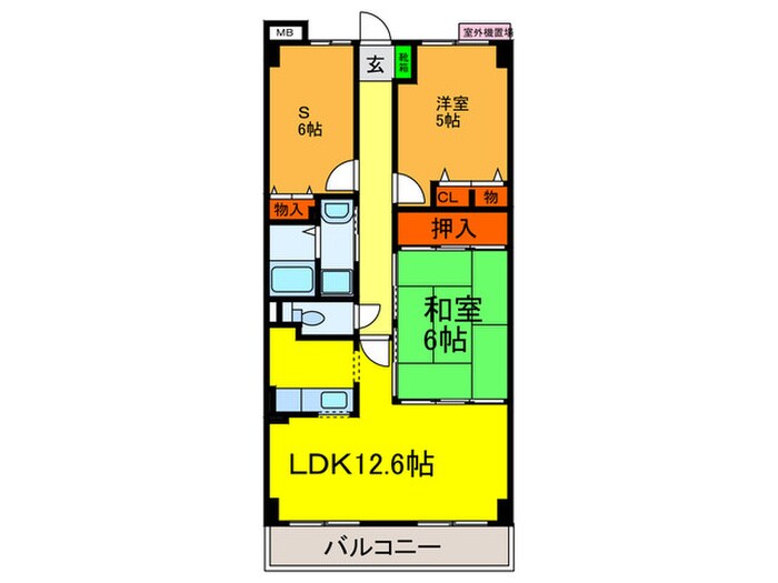 アディ－レ八尾の物件間取画像