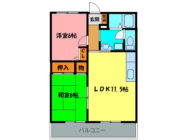 ガルテン・ハイムの物件間取画像