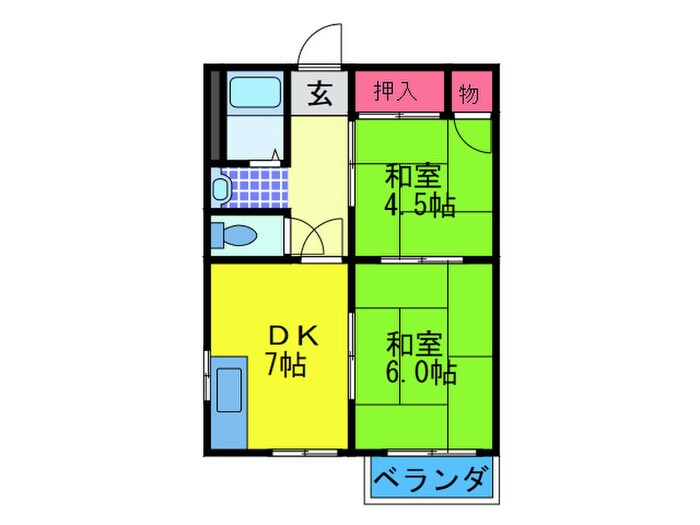 アビィロード枚岡の物件間取画像