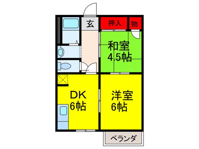 アビィロード枚岡の物件間取画像