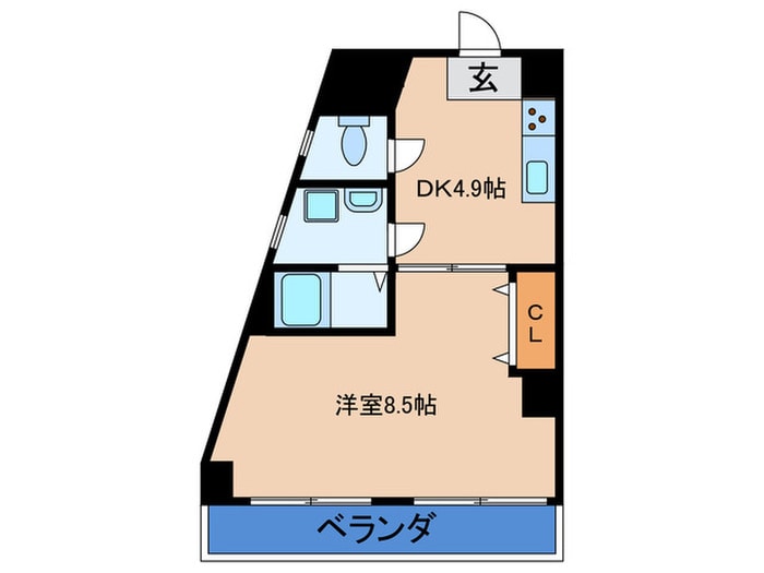 福山マンションの物件間取画像