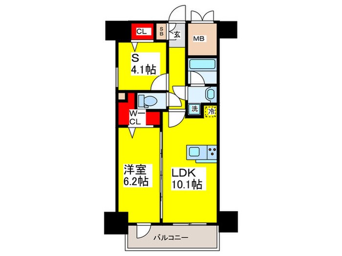 DAIYA　STORK　阿波座の物件間取画像