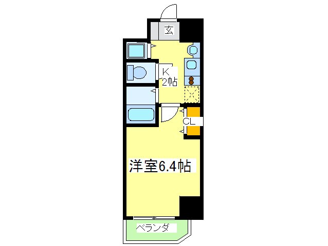 プレサンス心斎橋ラヴィ（404）の物件間取画像