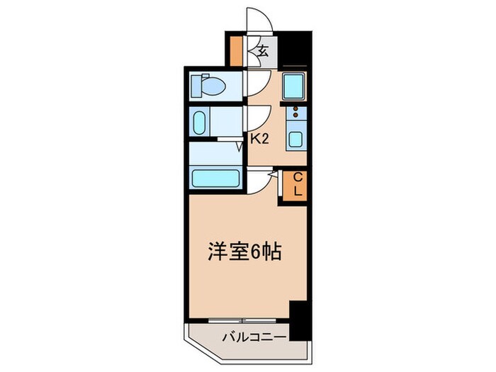 アドバンス神戸ラシュレの物件間取画像