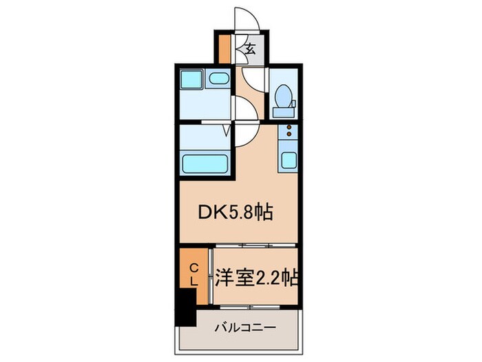 アドバンス神戸ラシュレの物件間取画像