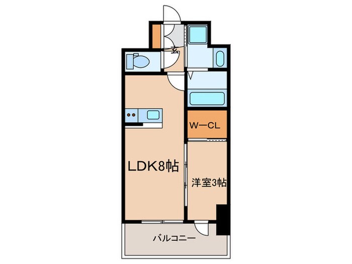 アドバンス神戸ラシュレの物件間取画像