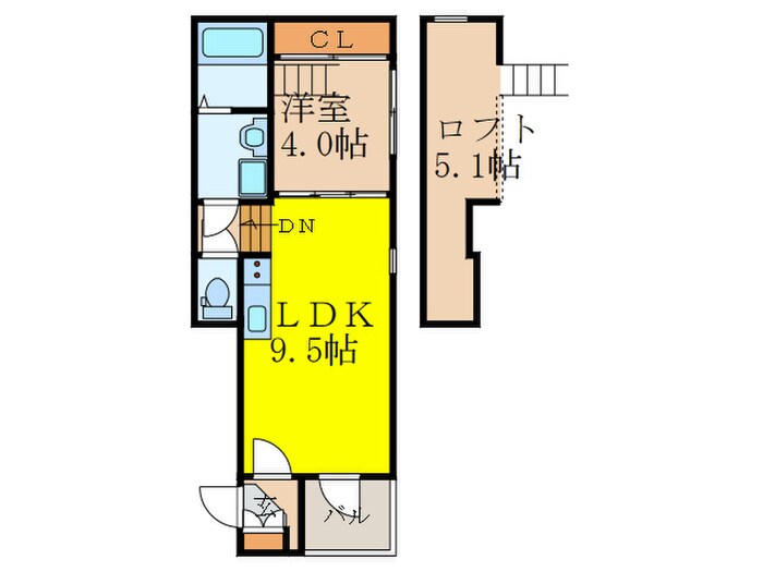 サザンモデラートの物件間取画像
