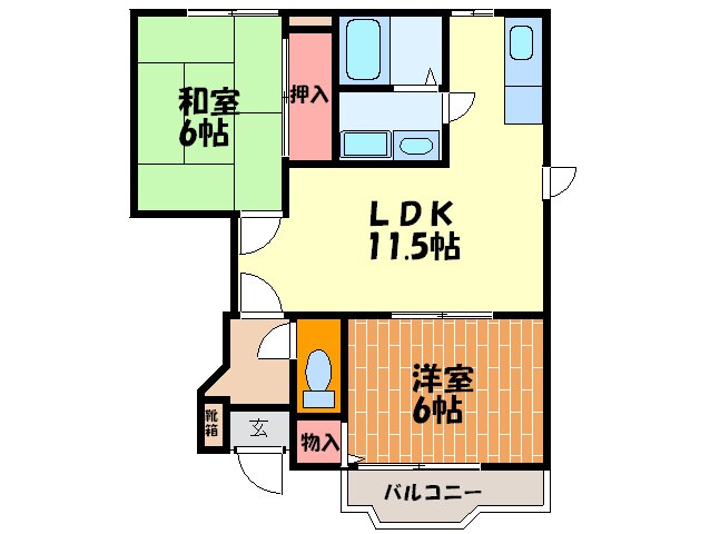 サンクリスタルⅠの物件間取画像