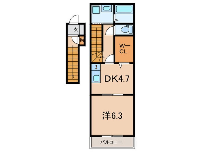 クレドール加古川の物件間取画像