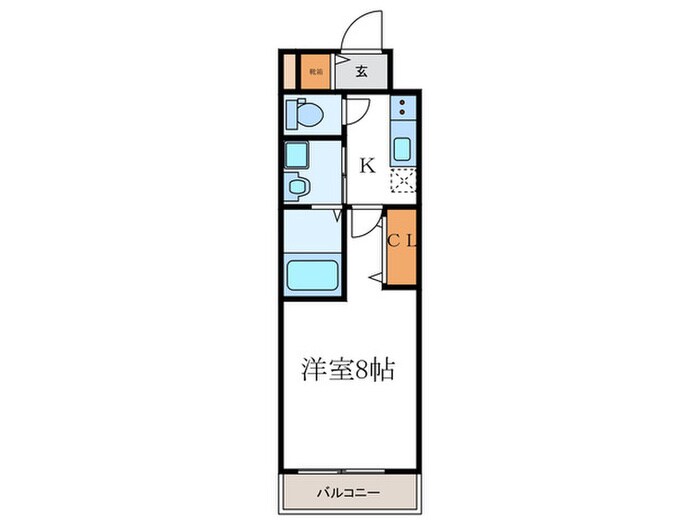 ﾍﾞﾗｼﾞｵ雅び京都洛北ｶﾞｰﾃﾞﾝ(219)の物件間取画像