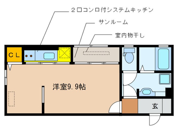 メープルヒルの物件間取画像