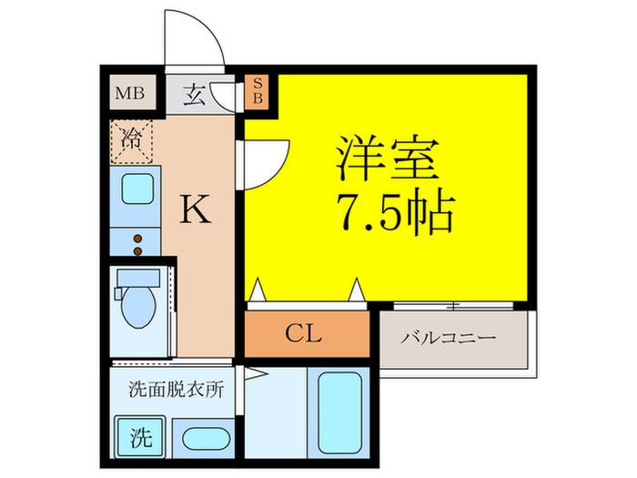 ワコーレヴィータ江坂ＥＡＳＴの物件間取画像