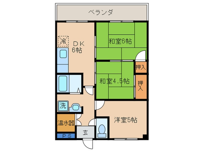 西村マンションの物件間取画像