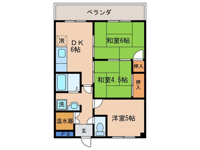 西村マンションの物件間取画像