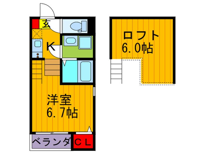 メゾン　ベル　フルールの物件間取画像