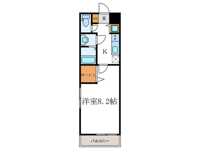 ﾍﾞﾗｼﾞｵ雅び京都洛北ｶﾞｰﾃﾞﾝ(311)の物件間取画像