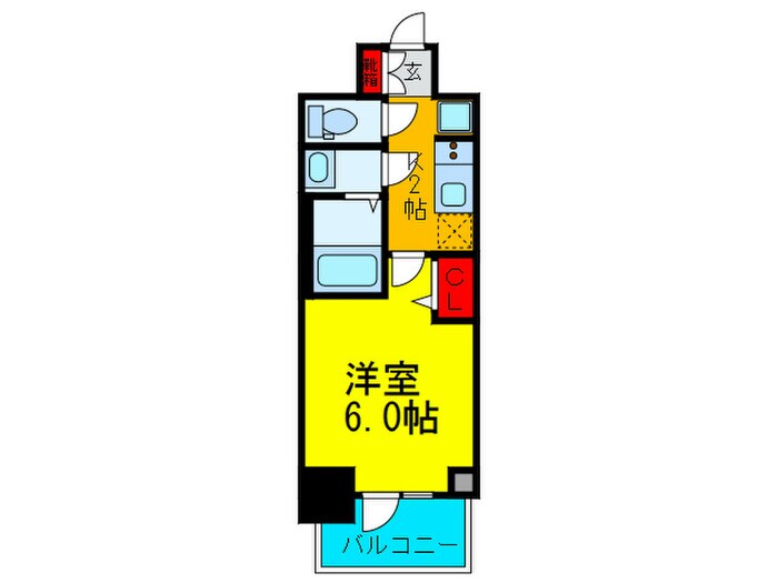 ﾌﾟﾚｻﾝｽ松屋町ｳﾞｪﾙﾃﾞｽ(604)の物件間取画像