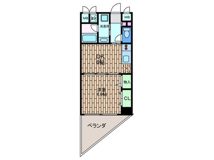 アプライズ西長堀の物件間取画像