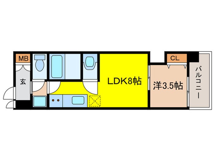 Mv.ms大阪新加美の物件間取画像