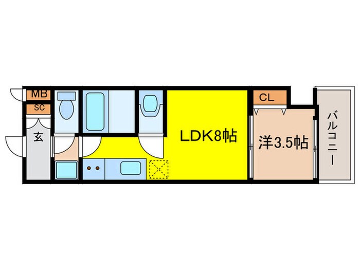 Mv.ms大阪新加美の物件間取画像