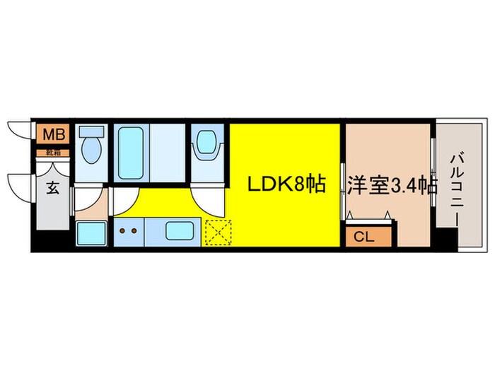 Mv.ms大阪新加美の物件間取画像