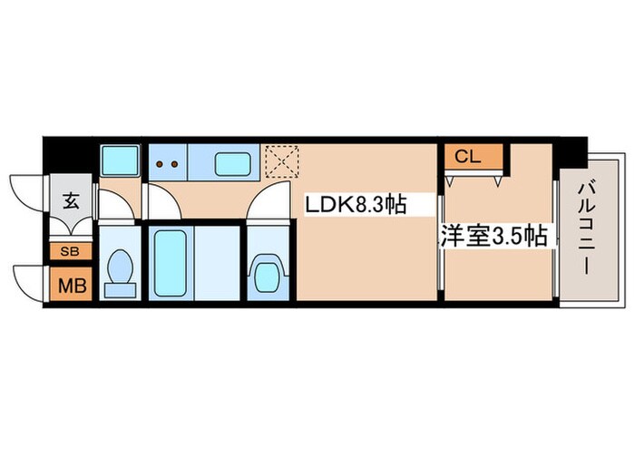 Mv.ms大阪新加美の物件間取画像