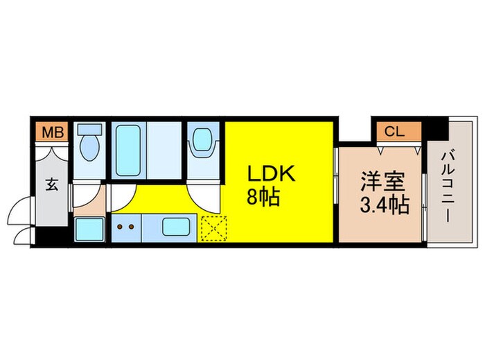 Mv.ms大阪新加美の物件間取画像