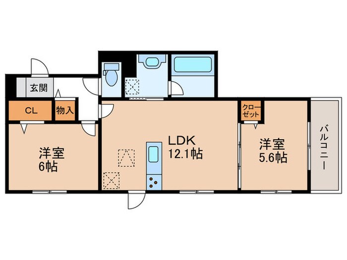 リヴェール京都桂の物件間取画像