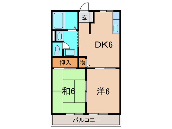 コージーハイツの物件間取画像