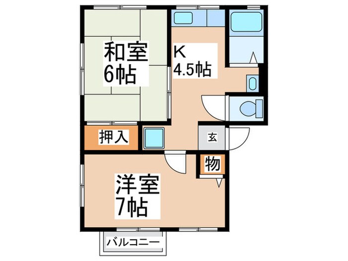 ソファレ錦織の物件間取画像