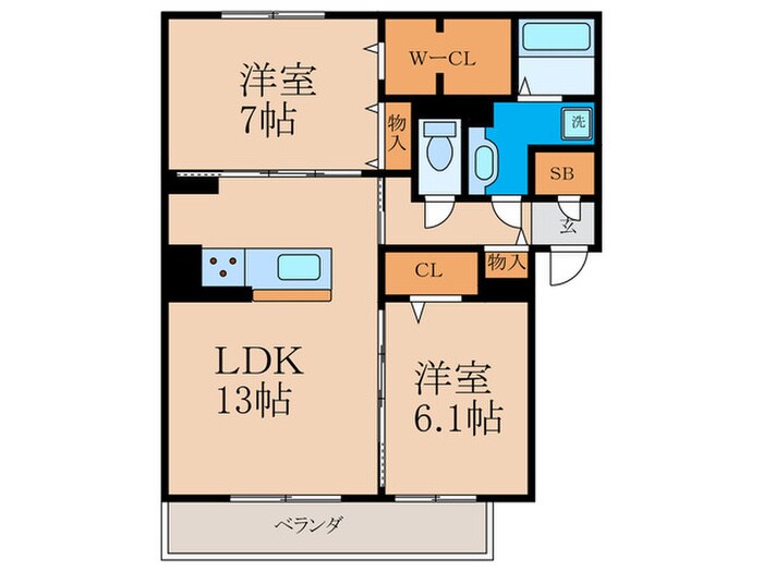 クレメントの物件間取画像