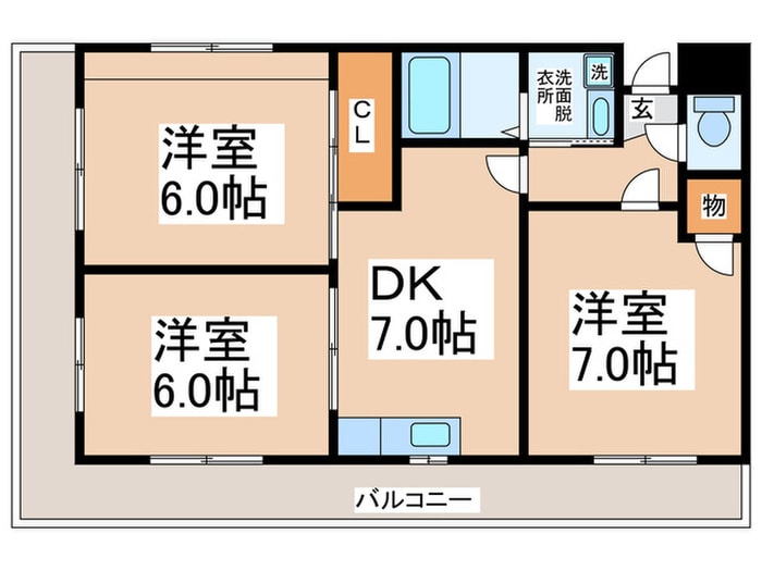 プレステージアスカの物件間取画像