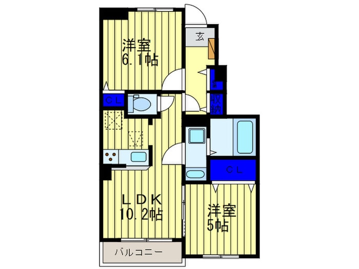 Cozy placeの物件間取画像