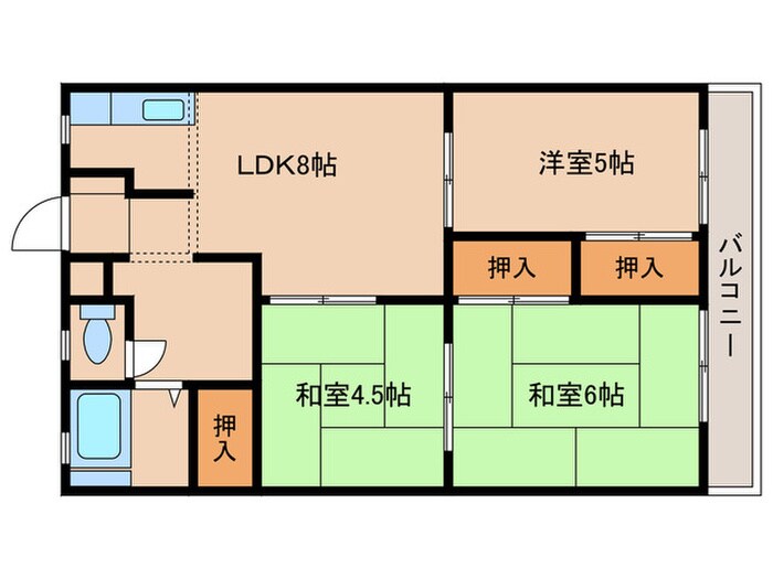 カサ・ユミーナの物件間取画像