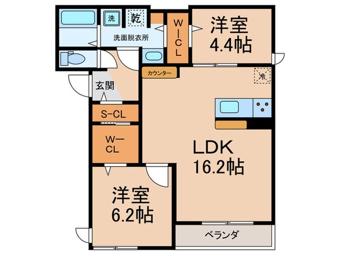 仮)D-ROOM東住吉区中野2　東棟の物件間取画像