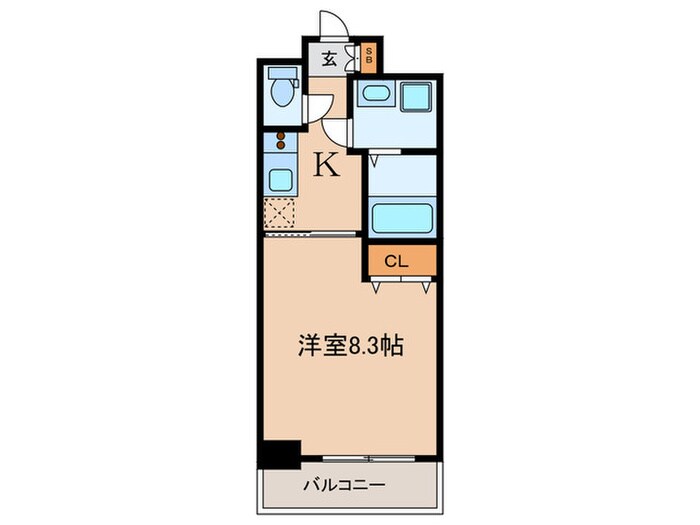 アジリア天満橋の物件間取画像