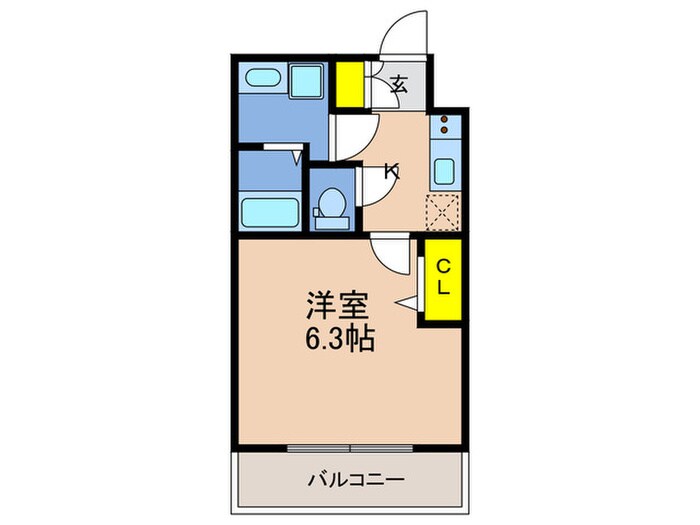 クオーレ神戸山手の物件間取画像