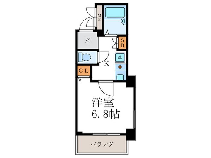 プレサンス京都二条城前(404)の物件間取画像