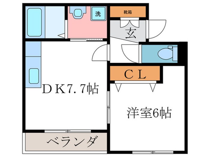 ベルテ長岡京の物件間取画像