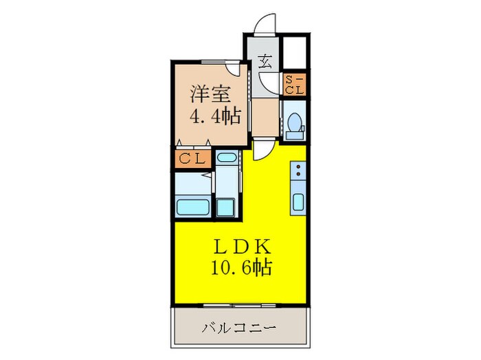 スプランディッド新大阪キャトルの物件間取画像