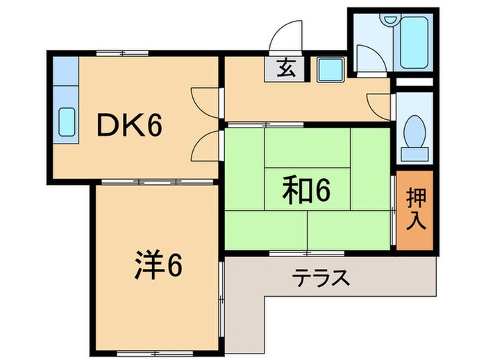 旭ケ丘伸和ハイツの物件間取画像