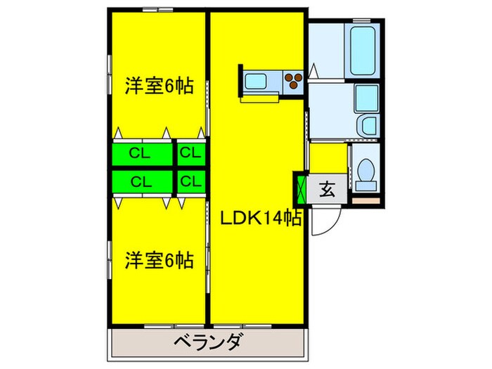 コ－ト・パルの物件間取画像