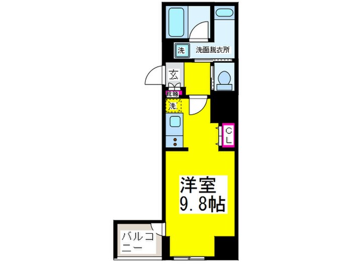 セントラル堺東の物件間取画像