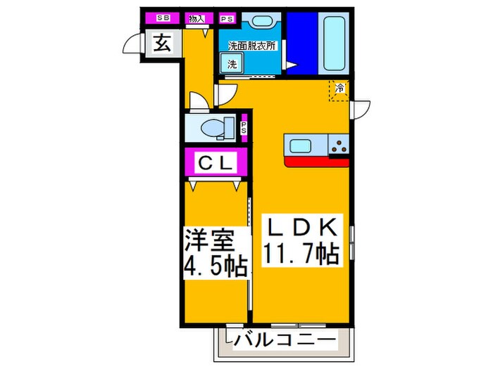 プチ　アングルの物件間取画像